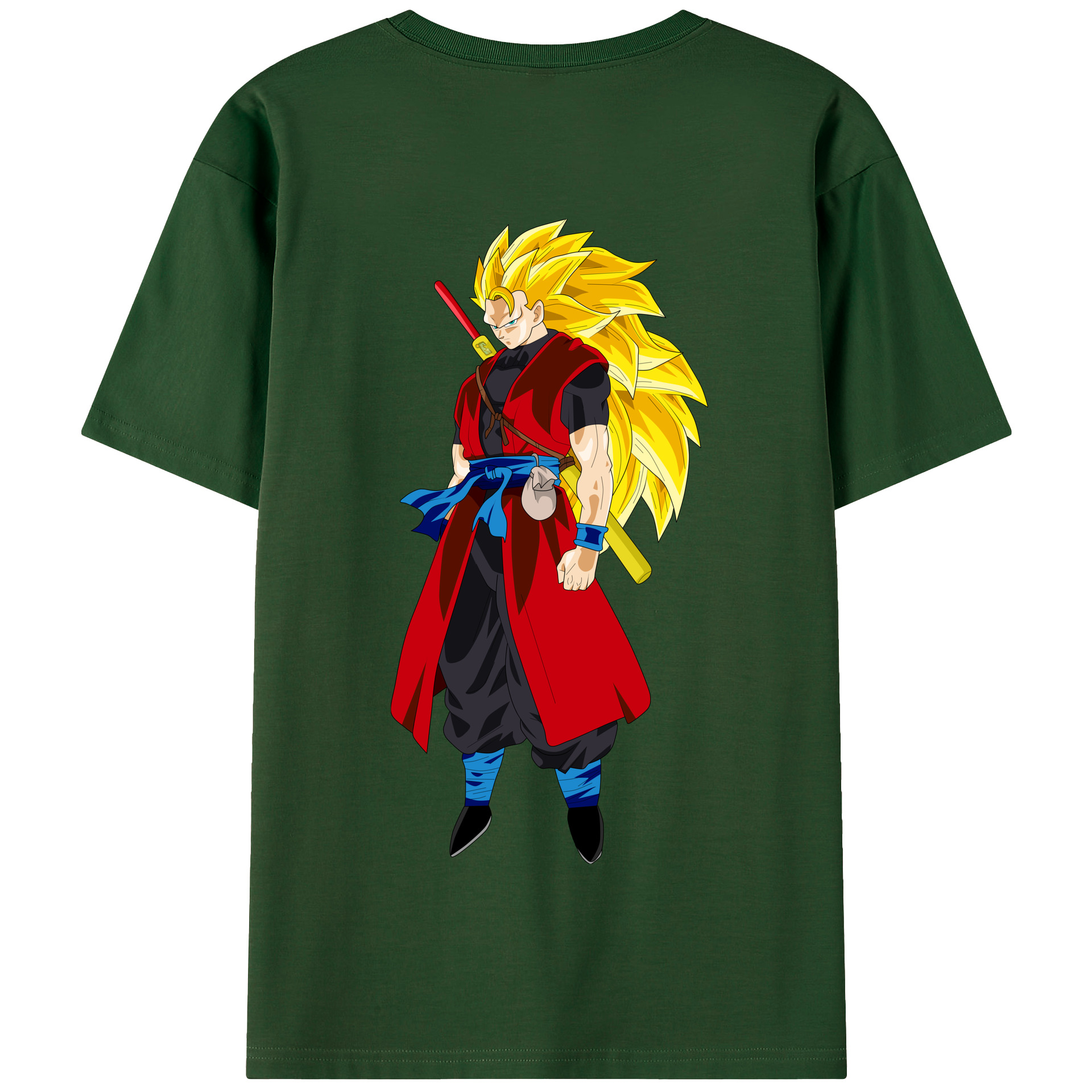 （画像用） ドラゴンボール トランクス（Torankusu）DRAGON BALL Trunks 綿100％半袖Tシャツ（背面プリント）